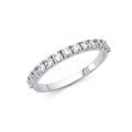 14K Yellow Gold CZ Wedding & Eternity Band - RG1387