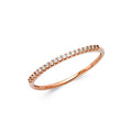 14K Yellow Gold CZ Wedding & Eternity Band - RG1392