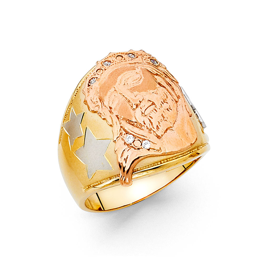 14K Yellow Gold Men's, Signet & Nugget Ring - RG1398