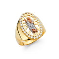 14K Yellow Gold Men's, Signet & Nugget Ring - RG1403
