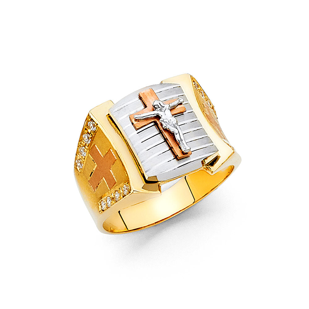 14K Yellow Gold Men's, Signet & Nugget Ring - RG1408