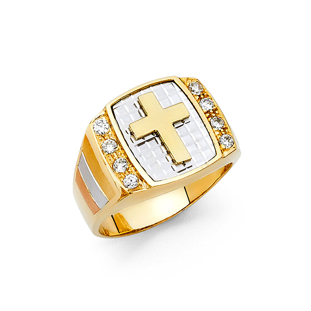 14K Yellow Gold Men's, Signet & Nugget Ring - RG1409