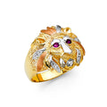 14K Yellow Gold Men's, Signet & Nugget Ring - RG1412
