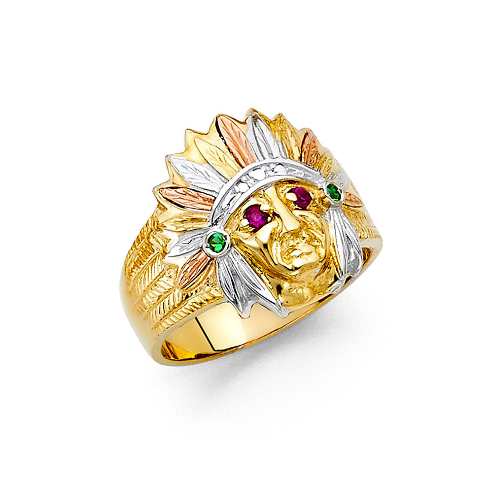 14K Yellow Gold Men's, Signet & Nugget Ring - RG1413