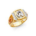 14K Yellow Gold Men's, Signet & Nugget Ring - RG1414