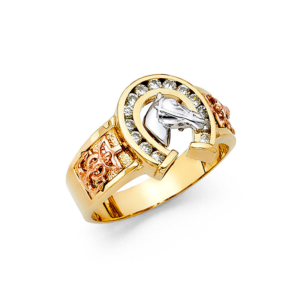 14K Yellow Gold Men's, Signet & Nugget Ring - RG1415