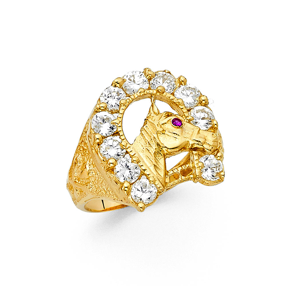 14K Yellow Gold Men's, Signet & Nugget Ring - RG1421