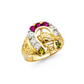 14K Yellow Gold Men's, Signet & Nugget Ring - RG1422