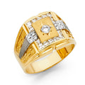 14K Yellow Gold Men's, Signet & Nugget Ring - RG1429