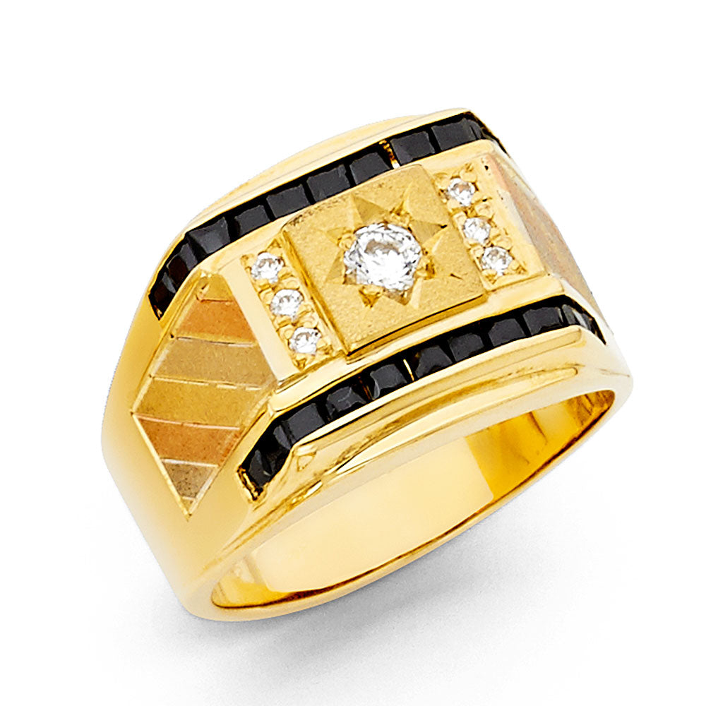 14K Yellow Gold Men's, Signet & Nugget Ring - RG1431