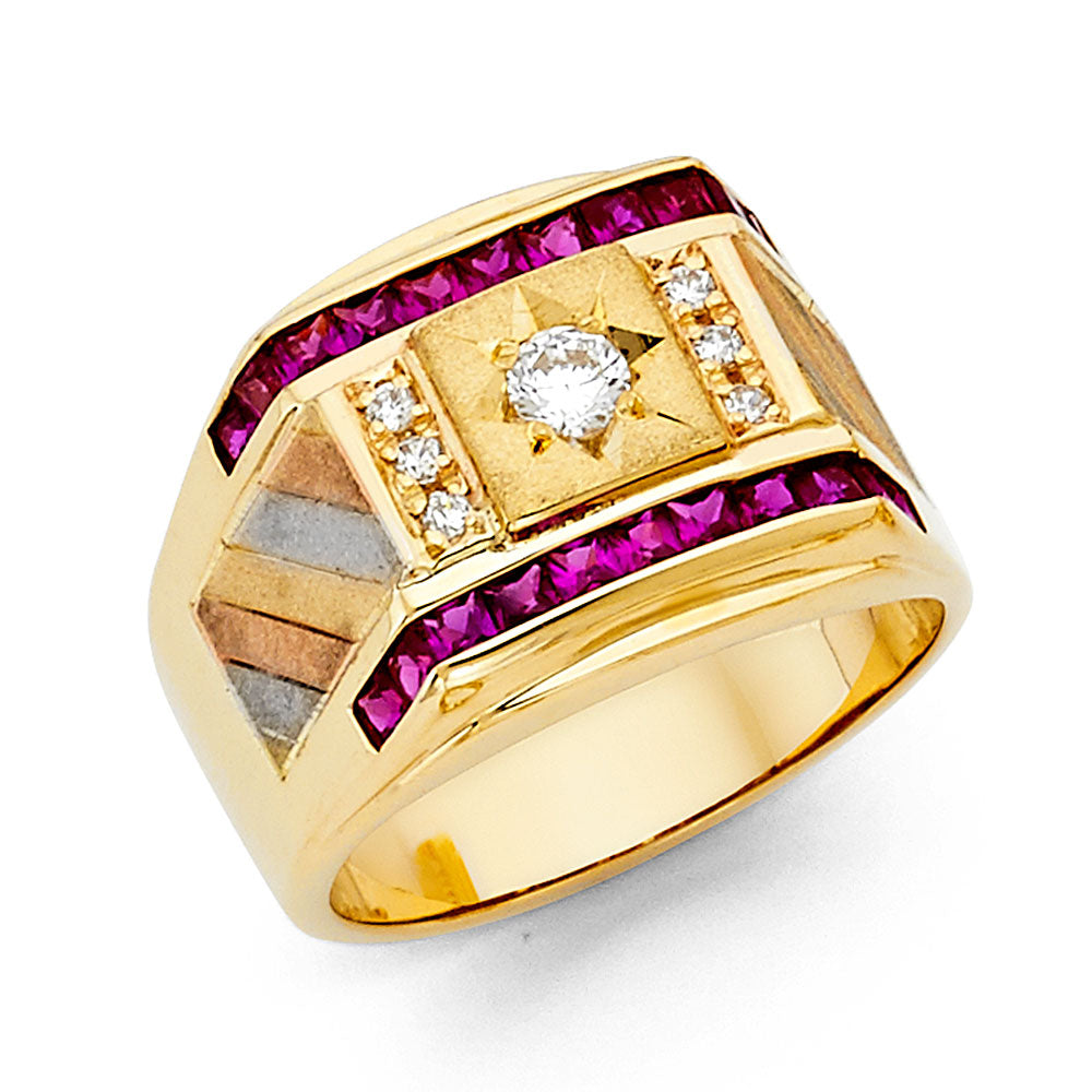 14K Yellow Gold Men's, Signet & Nugget Ring - RG1432