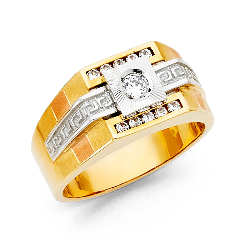 14K Yellow Gold Men's, Signet & Nugget Ring - RG1434