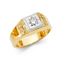 14K Yellow Gold Men's, Signet & Nugget Ring - RG1440