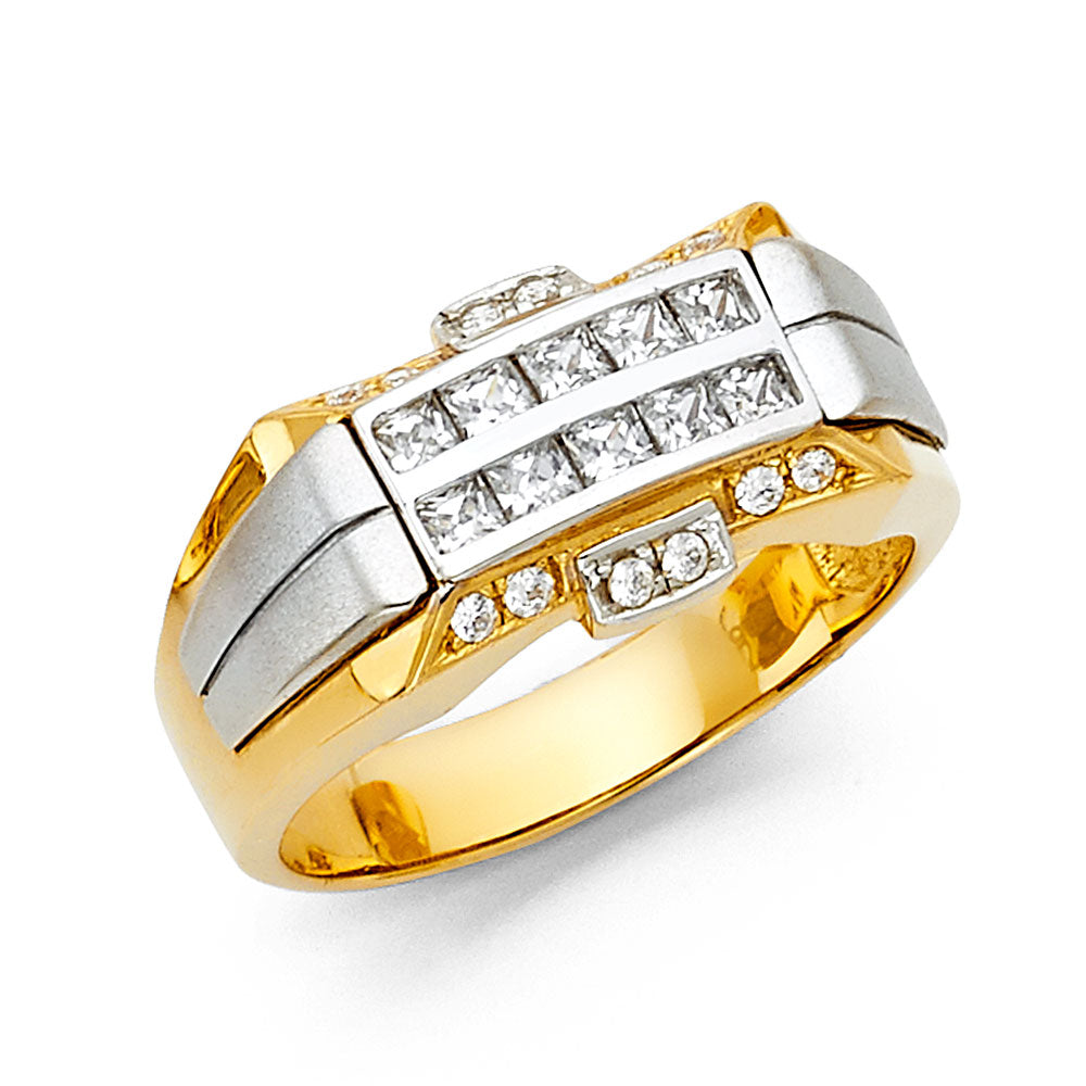14K Yellow Gold Men's, Signet & Nugget Ring - RG1444