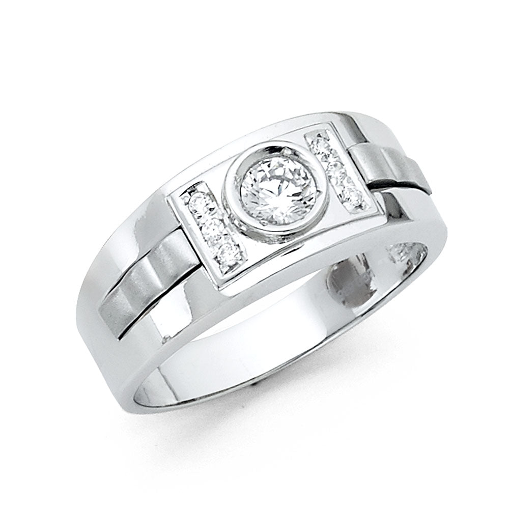 14K Yellow Gold Men's, Signet & Nugget Ring - RG1446