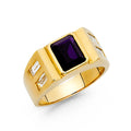 14K Yellow Gold Men's, Signet & Nugget Ring - RG1459