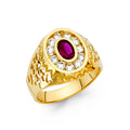 14K Yellow Gold Men's, Signet & Nugget Ring - RG1461