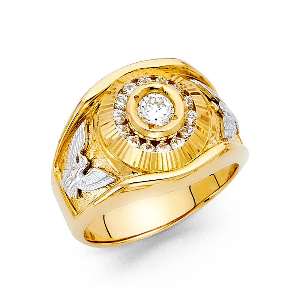 14K Yellow Gold Men's, Signet & Nugget Ring - RG1462