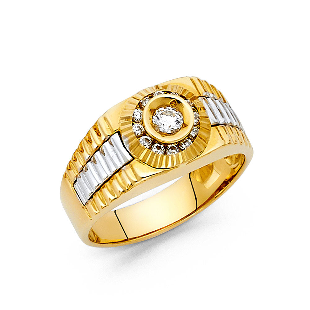 14K Yellow Gold Men's, Signet & Nugget Ring - RG1463