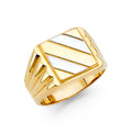 14K Yellow Gold Men's, Signet & Nugget Ring - RG1466