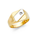 14K Yellow Gold Men's, Signet & Nugget Ring - RG1472