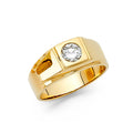14K Yellow Gold Men's, Signet & Nugget Ring - RG1475