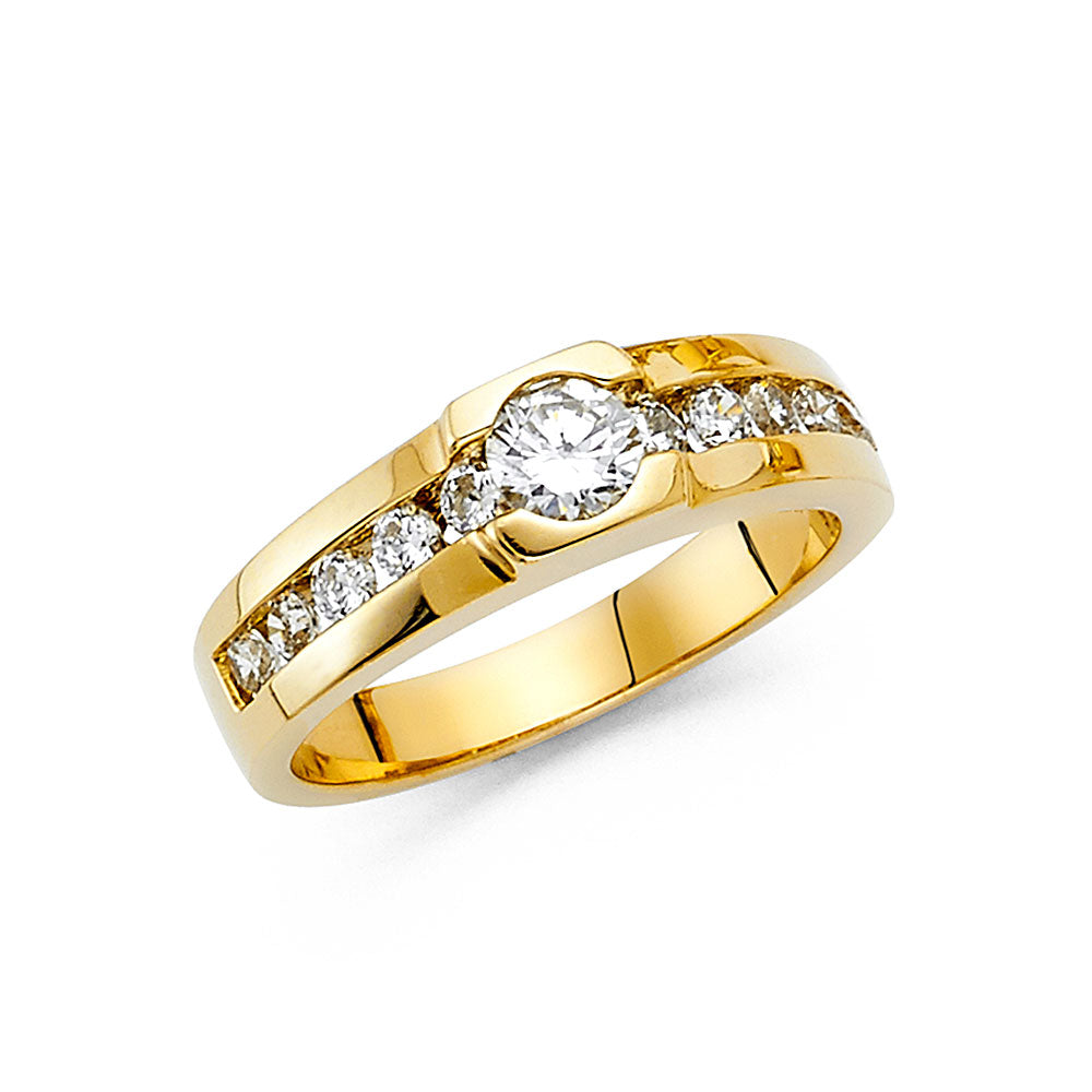 14K Yellow Gold Men's, Signet & Nugget Ring - RG1476