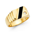 14K Yellow Gold Men's, Signet & Nugget Ring - RG1491