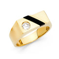 14K Yellow Gold Men's, Signet & Nugget Ring - RG1493