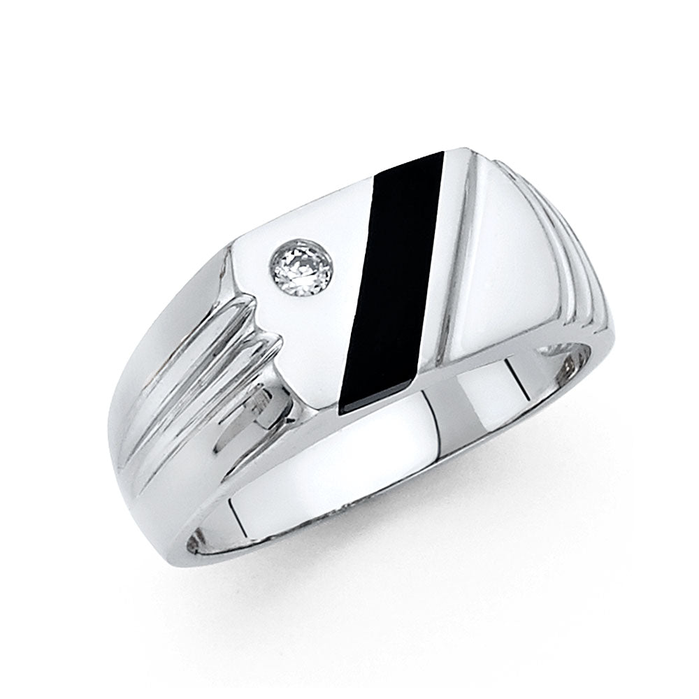 14K Yellow Gold Men's, Signet & Nugget Ring - RG1509