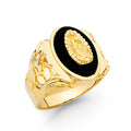 14K Yellow Gold Men's, Signet & Nugget Ring - RG1516