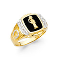 14K Yellow Gold Men's, Signet & Nugget Ring - RG1528