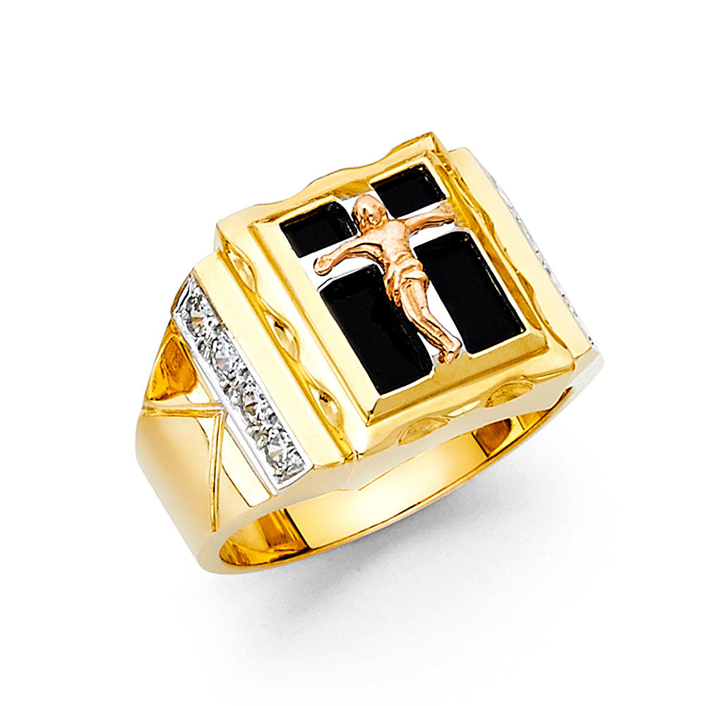 14K Yellow Gold Men's, Signet & Nugget Ring - RG1532