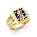 14K Yellow Gold Men's, Signet & Nugget Ring - RG1533