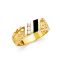 14K Yellow Gold Men's, Signet & Nugget Ring - RG1539