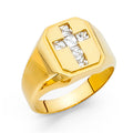 14K Yellow Gold Men's, Signet & Nugget Ring - RG1550