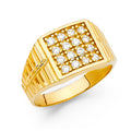 14K Yellow Gold Men's, Signet & Nugget Ring - RG1553