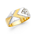 14K Yellow Gold Men's, Signet & Nugget Ring - RG1572