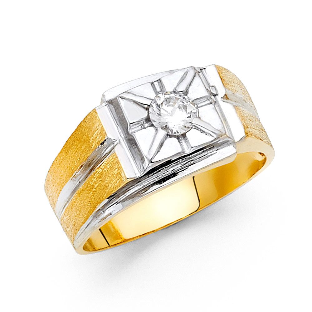 14K Yellow Gold Men's, Signet & Nugget Ring - RG1592