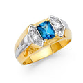 14K Yellow Gold Men's, Signet & Nugget Ring - RG1598