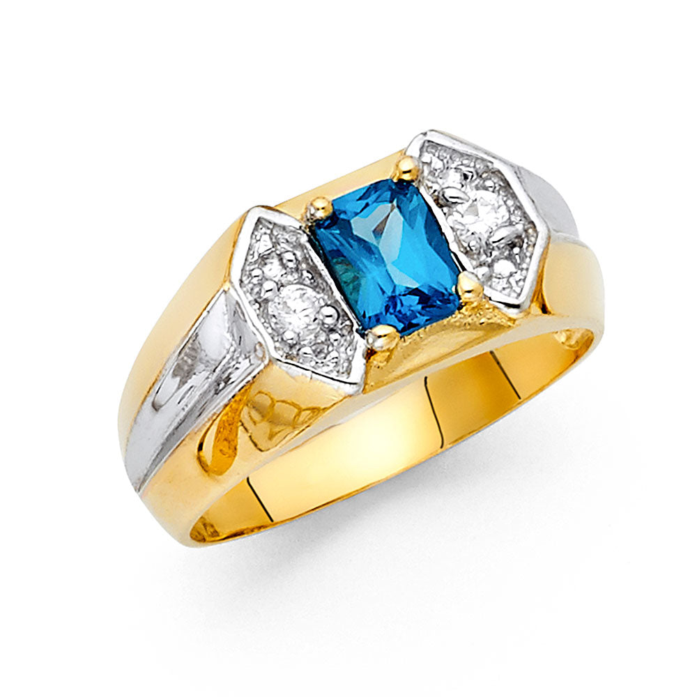 14K Yellow Gold Men's, Signet & Nugget Ring - RG1598