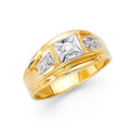 14K Yellow Gold Men's, Signet & Nugget Ring - RG1603