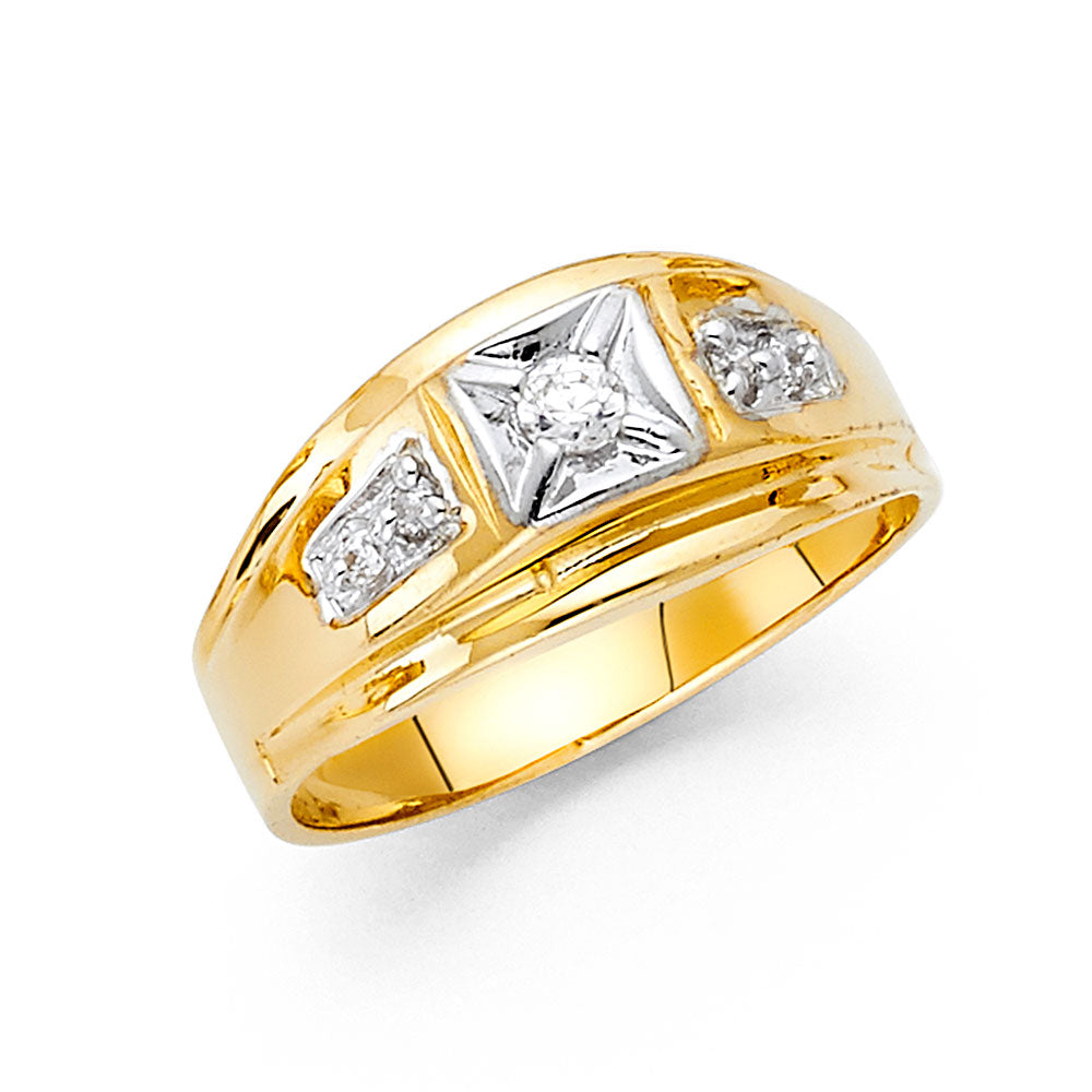 14K Yellow Gold Men's, Signet & Nugget Ring - RG1603
