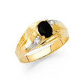 14K Yellow Gold Men's, Signet & Nugget Ring - RG1604