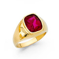 14K Yellow Gold Men's, Signet & Nugget Ring - RG1614