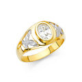 14K Yellow Gold Men's, Signet & Nugget Ring - RG1621