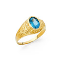 14K Yellow Gold Men's, Signet & Nugget Ring - RG1624
