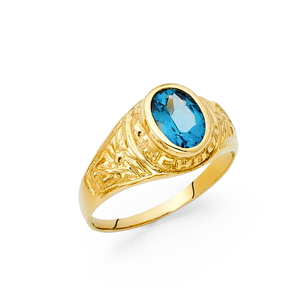 14K Yellow Gold Men's, Signet & Nugget Ring - RG1624