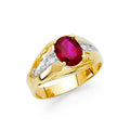 14K Yellow Gold Men's, Signet & Nugget Ring - RG1632