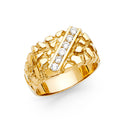 14K Yellow Gold Men's, Signet & Nugget Ring - RG1677